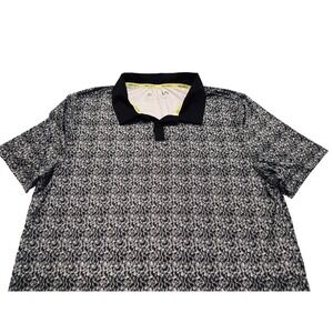 RBX Golf Polo Shirt Mens Large X-Dri Moisture Wicking Black Gray